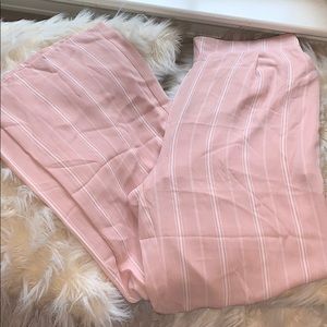 Straight Leg Stripped Pants